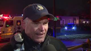 Denver Fire Department gives update on Santa Fe Drive fire [upl. by Sokcin240]