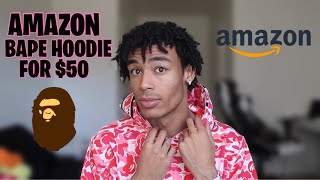 AMAZON BAPE HOODIE FOR 50 [upl. by Eberhart122]