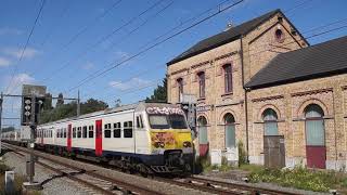 Driedubbele Break bij voormalig station Jabbeke B [upl. by Llednar]