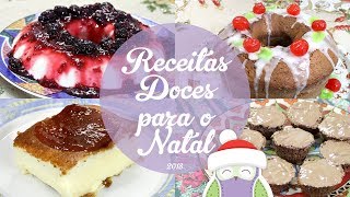 RECEITAS DOCES PARA O NATAL  Receitas da Mãe Coruja [upl. by Tekcirk]