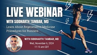 Learn About Regenerative Medicine Procedures for Runners [upl. by Ruperto]