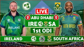 Ireland vs South Africa 1st ODI Live Scores  IRE vs SA 1st ODI Live Scores amp Commentary [upl. by Nauqet]