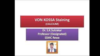 Von Kossa staining [upl. by Eimilb]