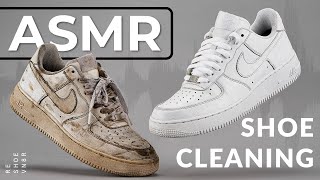 Shoe Cleaning ASMR  Nike Air Force 1 [upl. by Dagmar329]