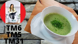 Brokkolicremesuppe  lecker amp einfach  köstliche Cremesuppe  Thermomix TM6 TM5 TM31 [upl. by Lrae]