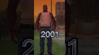 Carl Johnson Evolution 19682023 shorts evolution gta gtasanandreas [upl. by Barron]