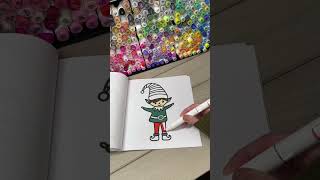 Subscribe for daily coloring videos ❤️☝🏼 christmas coloringbook ohuhumarkers [upl. by Gottwald211]