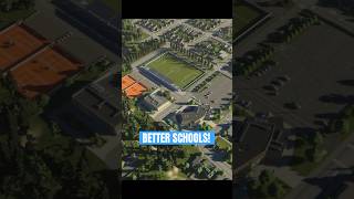 Campuses in Cities Skylines 2 are better with sports balls citiesskylines2 citybuilder gaming [upl. by Wasson853]