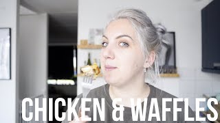 Chicken amp Waffles  OhMyFoodness [upl. by Alilak]