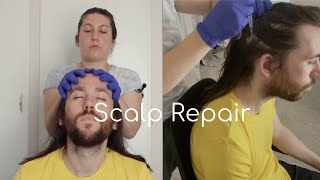 Scalp Check with Combing and Serum Treatment  Real Person ASMR [upl. by Efioa535]