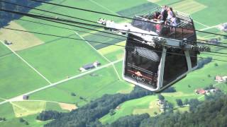 Stanserhorn Funicular amp Cabrio Cable Car [upl. by Ardekal]