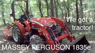 006  We bought a new Compact Tractor Massey Ferguson 1835e [upl. by Nodnalb]