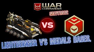 War Commander  Lightbringer Vs Medals Bases [upl. by Gerrard13]