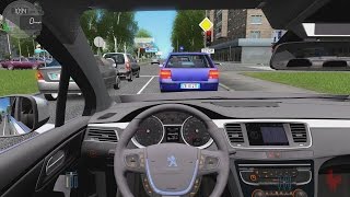 City Car Driving  Peugeot 508 [upl. by Ardnahcal]