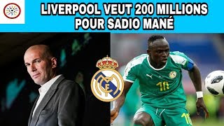 Mercato Liverpool rejette l’offre du Real pour Sadio Mané 🇸🇳🔥🔥 et fixe son prix [upl. by Sholley]