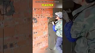 plasterers worldwide do their work as just work construction shorts viralvideo [upl. by Norval]