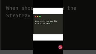 When should you use the Strategy pattern [upl. by Eromle]