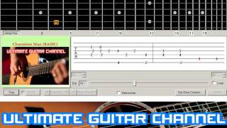 Guitar Solo Tab Charmless Man Blur [upl. by Iden]