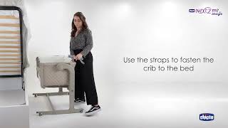 How to fasten Chicco Next2Me Magic to the bed  Chicco English [upl. by Korie]