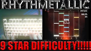 Rhythmetallic Hell Realm by Jacob Lizotte 9 star difficulty ALMOST A SIGHTREAD FC [upl. by Dusty]