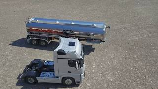 Tamiya MercedesBenz Actros 1851 GigaSpace ラジコントレーラー ベンツアクトロスフルオペ仕様 ２ [upl. by Wilmette548]