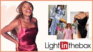 TRYING ON Trendy CLOTHING  Light In The Box try on Haul  LightInTheBoxcom Review [upl. by Eon]