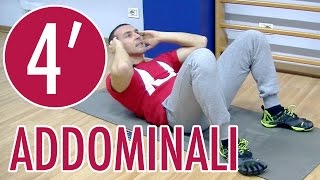 ADDOMINALI IN 4 MINUTI CON L APPLICAZIONE TABATÀ TIMER [upl. by Oinoitna831]