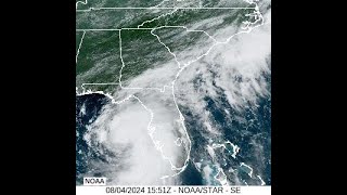 Tarpon Springs at the Docks Τυφωνας Hurricane Debby Aug 4th 2024 Live [upl. by Jacquelyn]