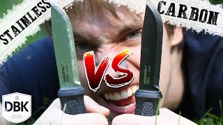 Mora Garberg Black VS Mora Garberg Stainless  The most Popular Knife got an Upgrade [upl. by Coltin]