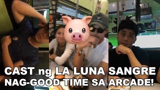 Cast ng La Luna Sangre naggoodtime sa arcade [upl. by Dorolisa534]