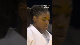 Paris2024  Elle a pas de temps à perdre SarahLéonie Cysique 😱 olympics judo [upl. by Catima]