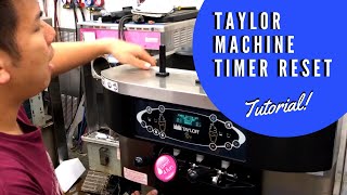 Taylor Cleaning Lock Out Timer Reset [upl. by Neetsirhc]