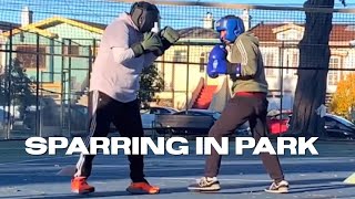 Sparring con Perico David y MCR en el Parke [upl. by Veleda]