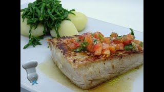 Recette de thon sauce vierge et salicornes [upl. by Silsby]