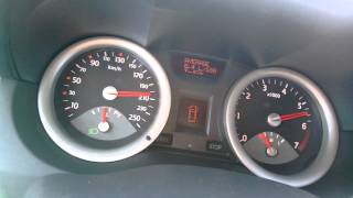 Renault Megane II 20 16V almost top speed [upl. by Ellehcsor]