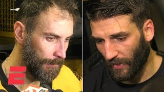 Zdeno Chara Patrice Bergeron emotional after Bruins Game 7 Stanley Cup Final loss  NHL on ESPN [upl. by Chevalier]