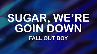 Fall Out Boy Sugar Were Goin Down LIVE [upl. by Ibrik]