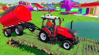 JOHN DEERE vs FENDT vs CLAAS vs VALTRA vs MCCORMICK TRACTORS BATTLE 189 Farming Simulator 22 [upl. by Ididn446]