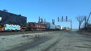 KCS 4186 Leads Mixed Freight  1292024 [upl. by Marks]