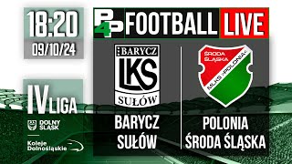 KOLEJE DOLNOŚLĄSKIE IV LIGA Barycz Sułów  Polonia Środa Śląska  8 kolejka [upl. by Matthus]