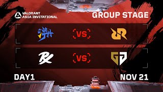 TE vs RRQ  PRX vs GEN  Group Stage  DAY 1  VALORANT Radiant Asia Invitational [upl. by Eissak]