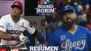 Resumen Tigres del Licey vs Leones del Escogido Round Robin 09012024 [upl. by Dearman]