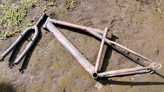 A friend Rusty Bike MTB Convert into Disc brake  Rebuild And Restoration [upl. by Mollee]