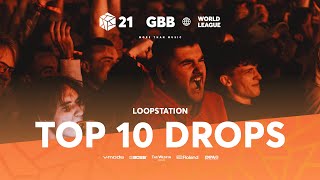 TOP 10 DROPS 😱 Solo Loopstation  GRAND BEATBOX BATTLE 2021 WORLD LEAGUE [upl. by Assillem]