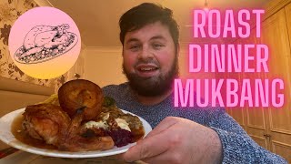 UK MUKBANG ROAST CHICKEN DINNER [upl. by An322]