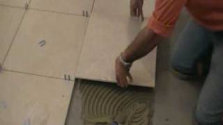 How to Install Porcelain Tiles or Ceramic Tiles 7 of 9 [upl. by Dorren]