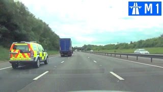 Driving in the UK  M1 Motorway Part 1 [upl. by Eniaral]