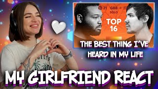 My GIRLFRIEND React  King Inertia vs Helium I GRAND BEATBOX BATTLE 2021 [upl. by Gnad]