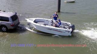 How to safely drive your boat onto your trailer  trailer catch and release [upl. by Ahseyk]