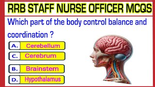 RRB Staff nurse officer exam  RRB nursing mcqs  RRB STAFF nursing mcqs  RRB exams [upl. by Maddalena]